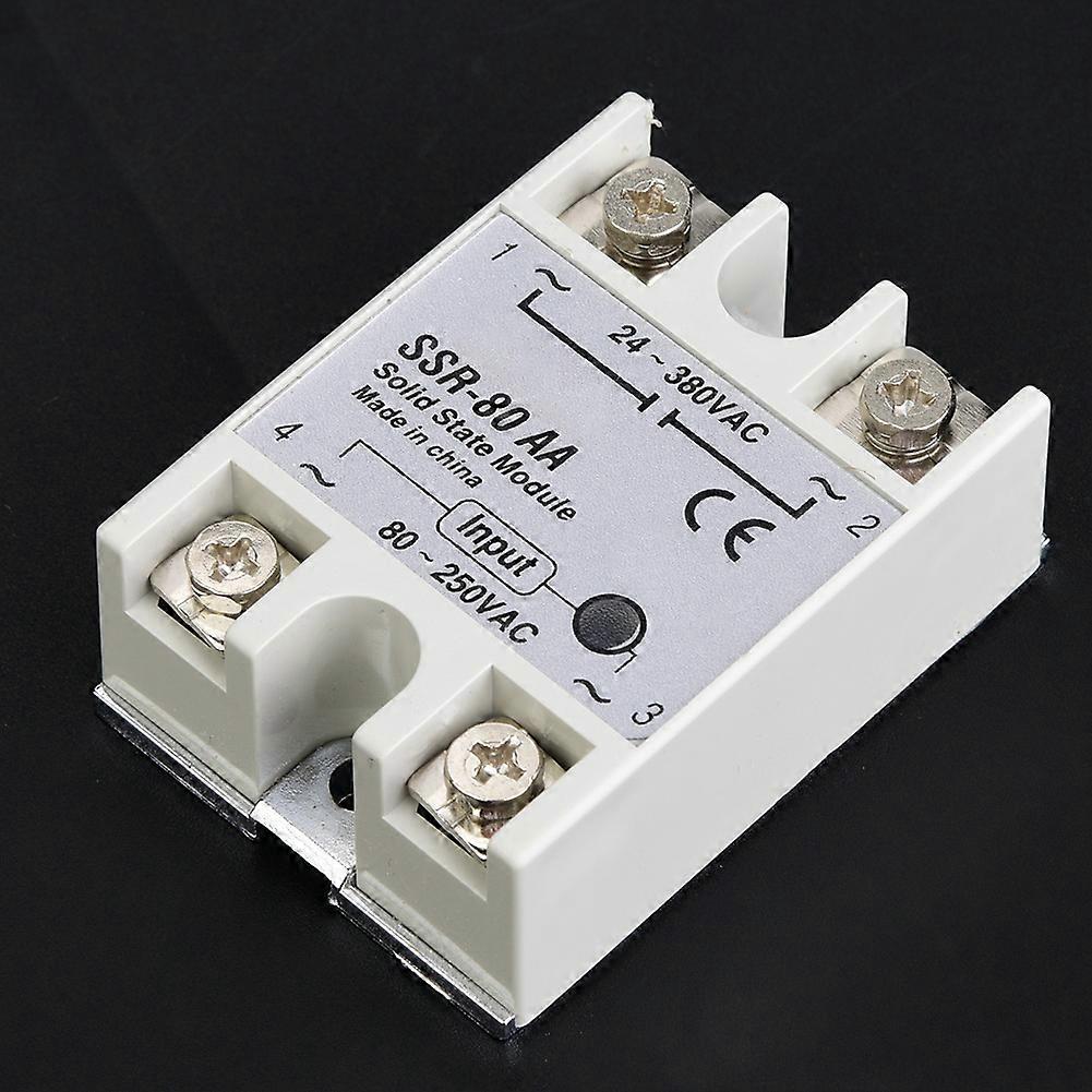 80A Single Phase Solid State Relay Switch Module SSR-80AA 80-250VAC