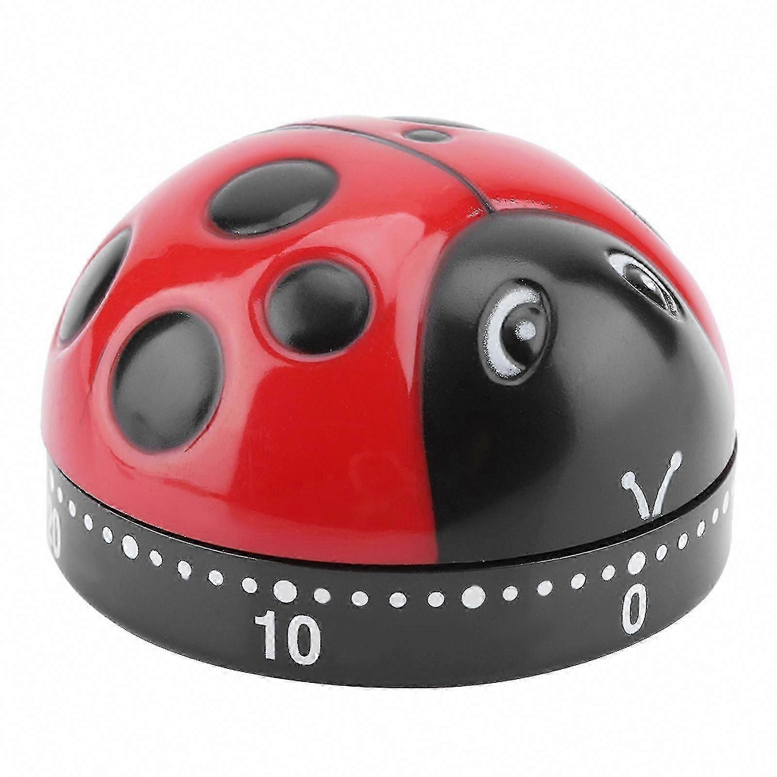 Ladybug Kitchen Timer - 60 Minute Mechanical Wind-Up Cooking Timer for Kitchen  WY-26