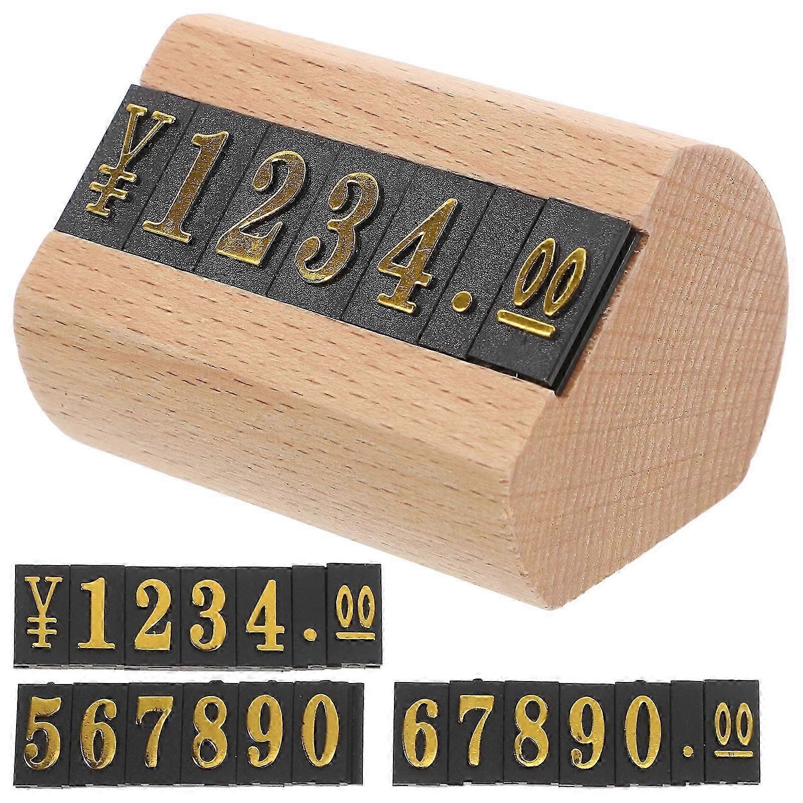 Fall Party Labels Mini Wood Number Holders for 2Sets Rustic Table Display