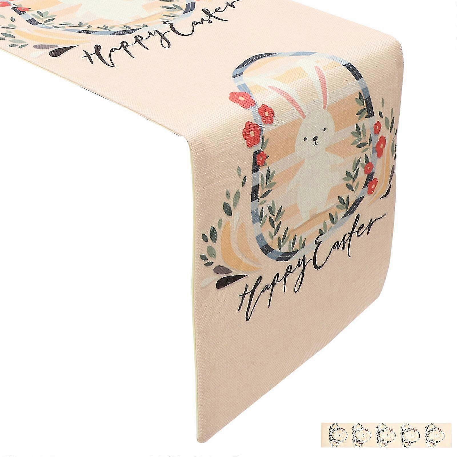 Spring Table Runner Easter Party Table Cover for Banquet Use
