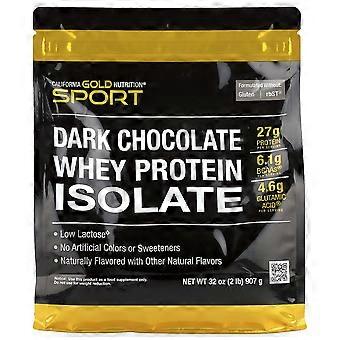 California Gold Nutrition, Sport, Whey Protein Isolado, Chocolate Amargo, 907 g (2 lb)