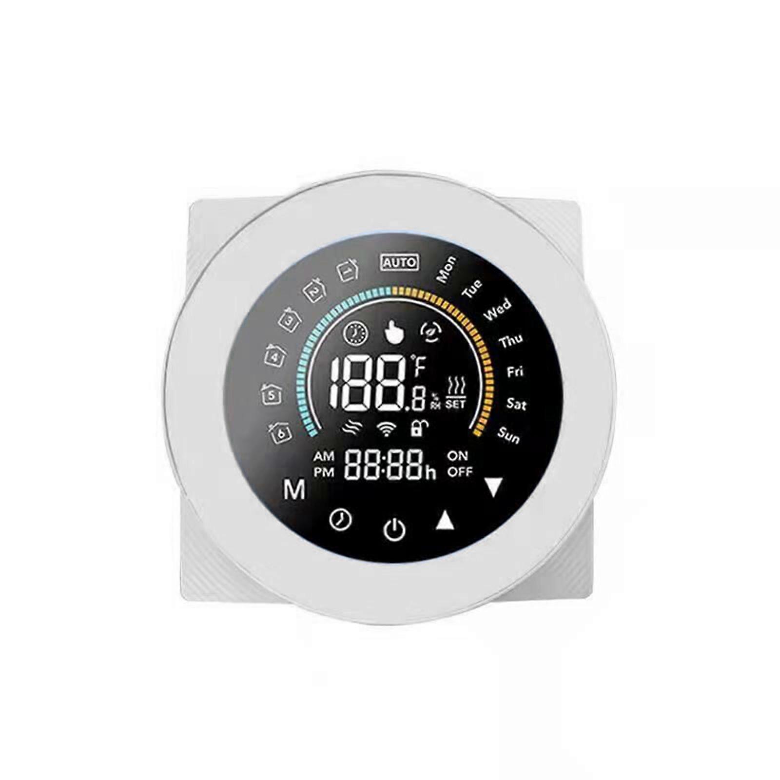 Tuya ZigBee Smart Thermostat for Water Heating Digital Temperature Controller Large LCD Display Touch Button Voice Control Compatible with  Assistant 
