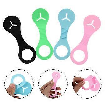 Dog Poop Bag Holder and Dispenser, Hands-Free Leash Clip, Durable PVC, Portable Pet Waste Bag Carrier, Easy Waste Cleanup, 4 Pack