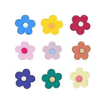 9Pcs Flower Shoelace Buckles Shoelace Decoration Shoelace Buckle Clips