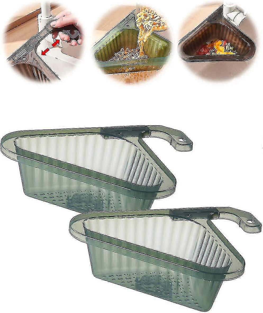 Kitchen Sink Drain Basket Strainer, Triangle Kitchen Sinkgreen