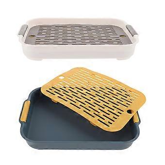 Plastic Rabbit Litter Box Indoor Bunny Toilet Box 4Pcs for Pets