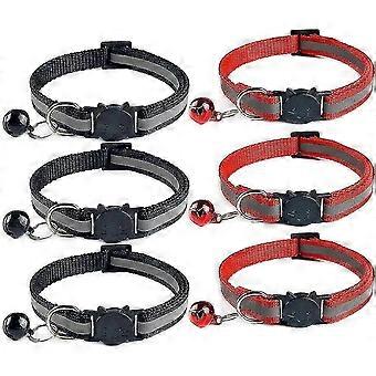 Cat Collar Anti Strangolamento regolabile riflettente con fibbia a campana