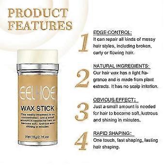 3pcs Styling Wax Stick Collection Broken Hair Artifact Hair Wax Stick Professional Men and Women Hair Styling Accessories
