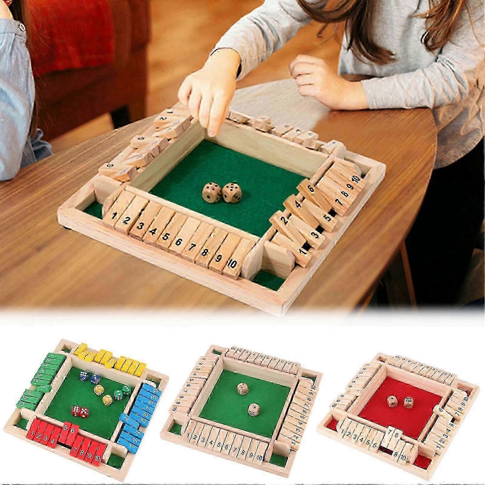 Shut The Box Board Game Educational Math Skill Enhancing Fun Family ...