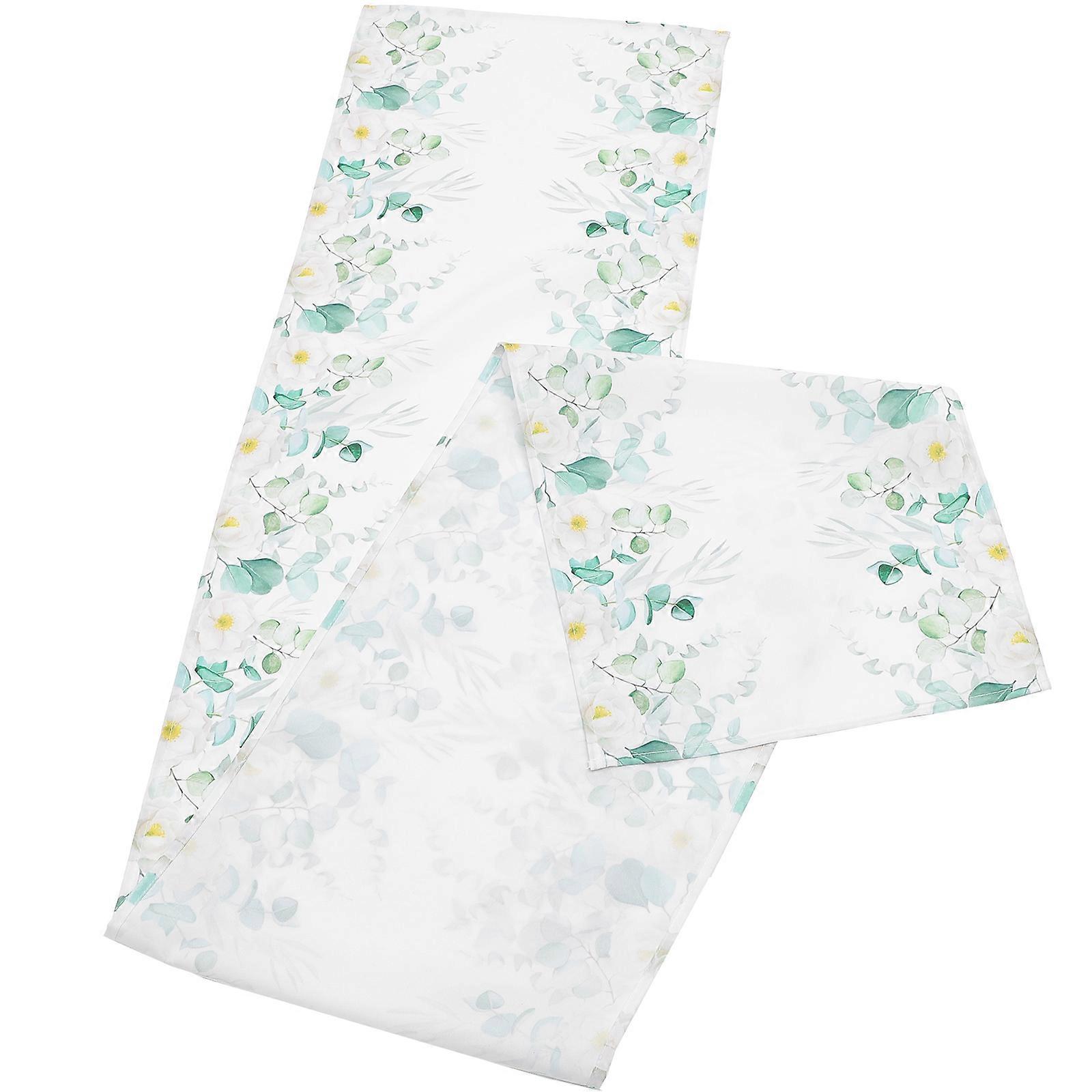 Table Runner Vintage Table Cloth with Flower Pattern Decorative 5Sheets