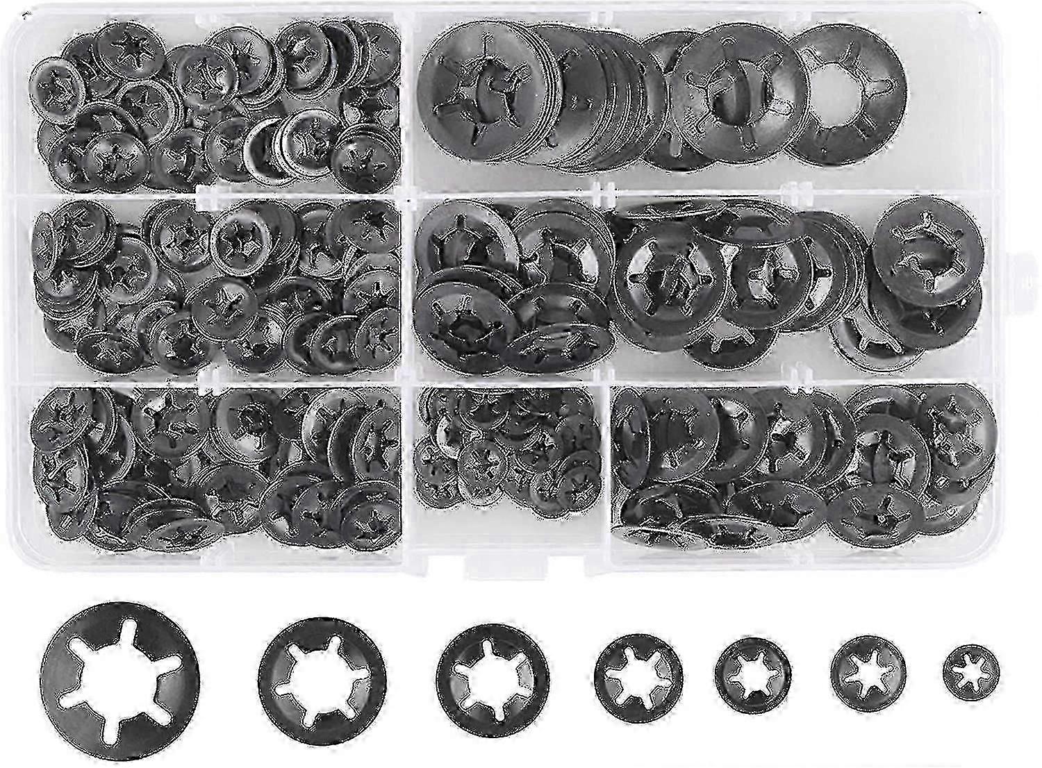 280 Pcs Lock Washers Lock Washers, Steel Lock Washers Quick Lock Washers
