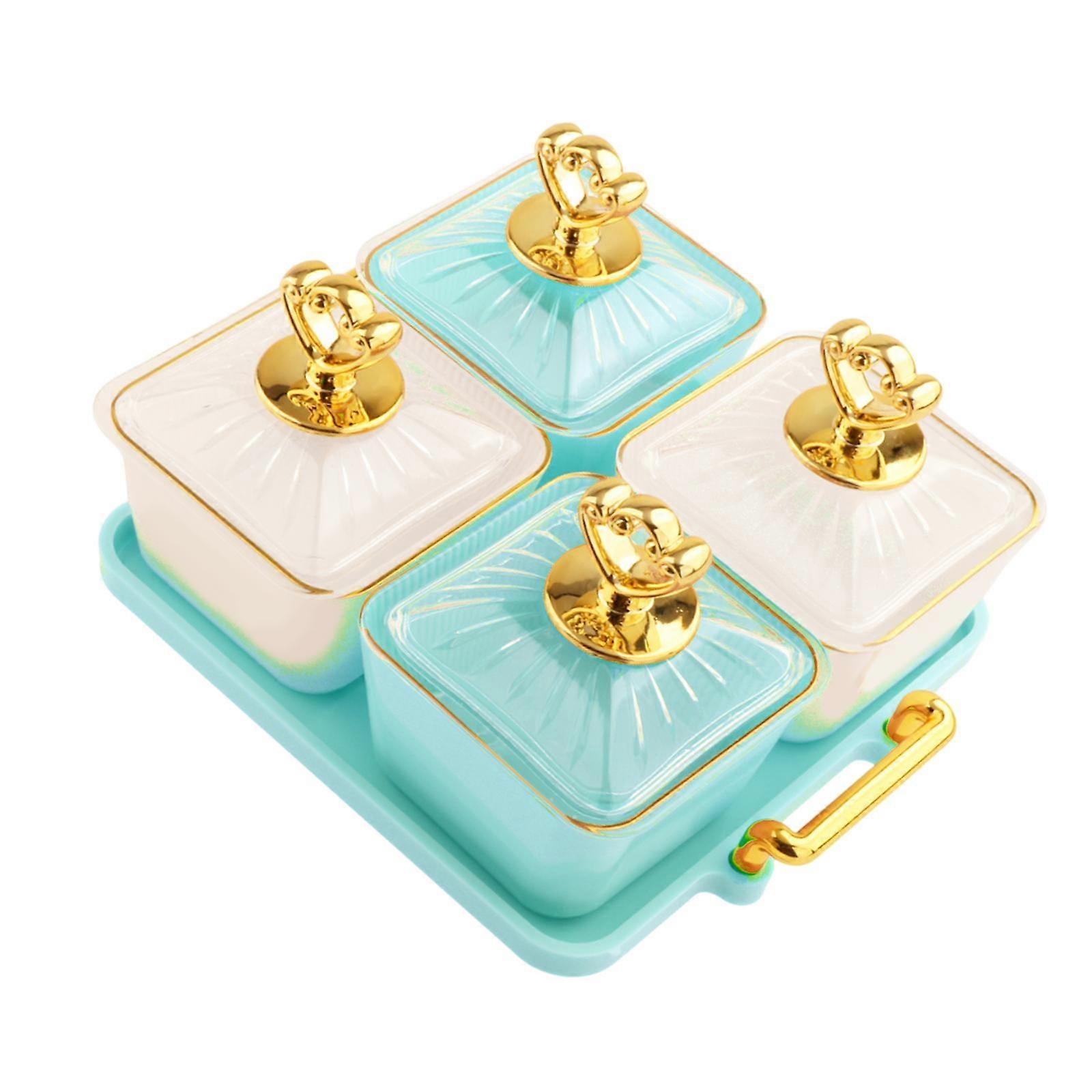 Appetizer Plate Nut and Candy Serving Tray,Divided Fruit Tray Platter Divided