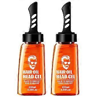 Haarstyling-Creme, breiter Zinkenkamm für Männer, multifunktional, 2-teilig