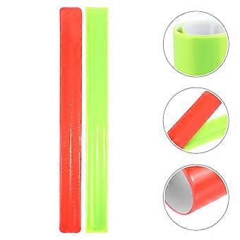 Reflective Snap Bands Slap Bracelet Offering Safety for Running 12Pcs