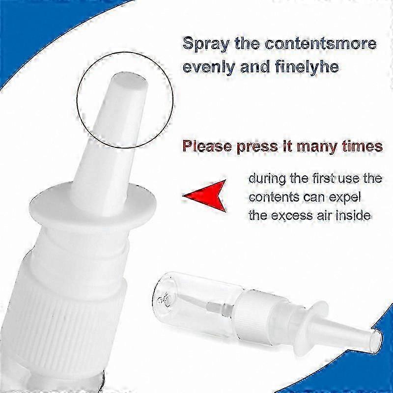 20Pcs 10ML Clear Empty Nasal Spray Bottles