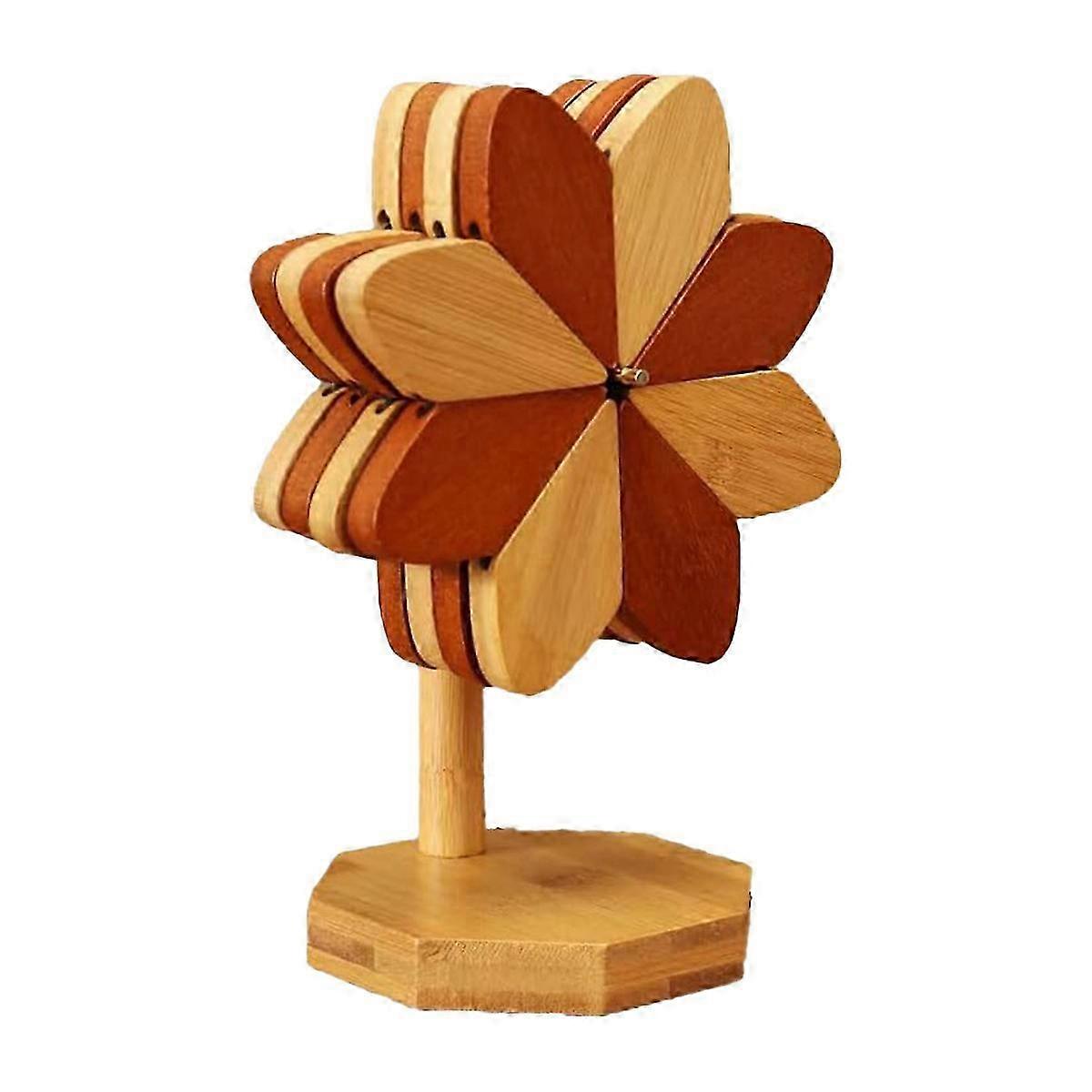 Foldable Windmill Bamboo Trivet