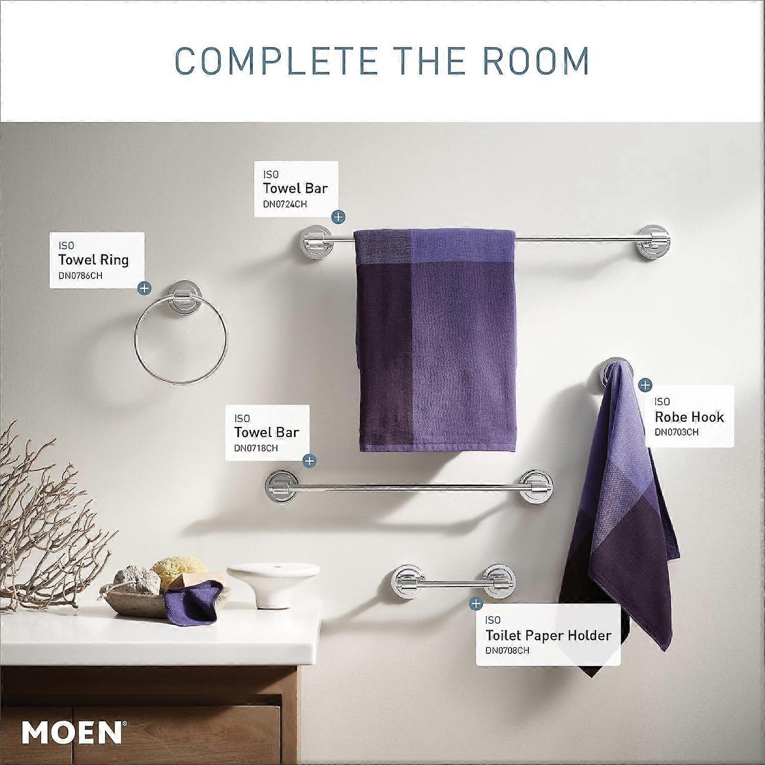 Single Modern Robe Hook, Brushed Nickel