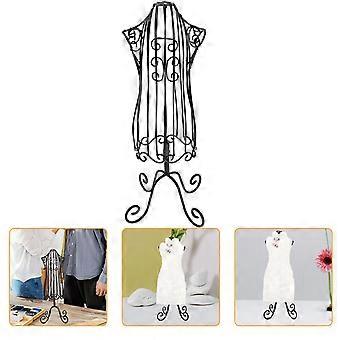 Iron Clothes Display Rack for Cat Clothes Hanger Black