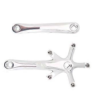 1Paar 170MM Mountainbike Alloy Single Kurbelgarnitur Ersatzteile (Silber)YMQX)