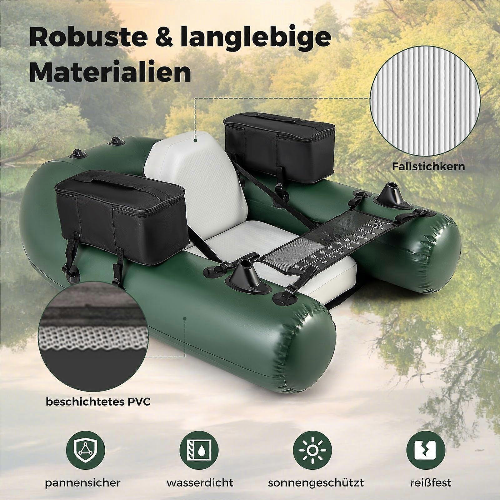 Opblaasbare Vissersboot - Rubberboot - Bellyboot - Visboot - Peddelboot