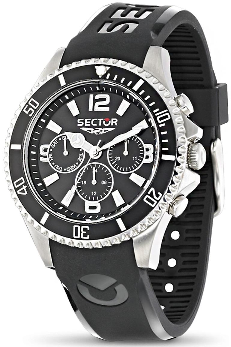 Sector 230 Quartz Analog Man Watch with R3251161002 Rubber Bracelet