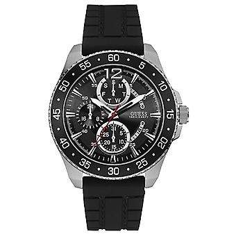 Guess- jet reloj para Hombre Analógico de Cuarzo con brazalete de Goma W0798G1