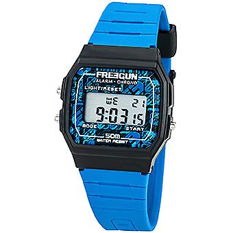 Freegun ? vintage Digital Quartz Boy's Watch with Plastic Bracelet EE5205
