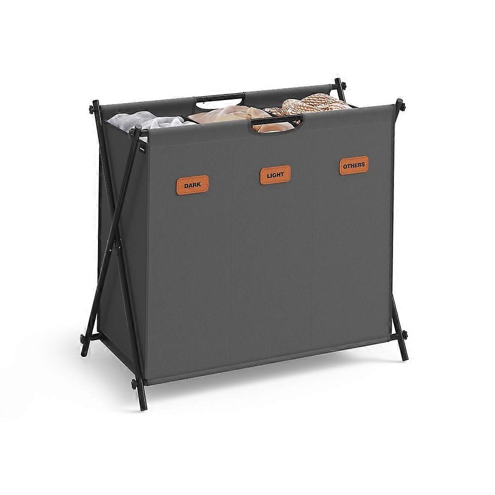 Laundry Hamper Laundry Basket 35.7 Gal. Slate Gray 27.6"L