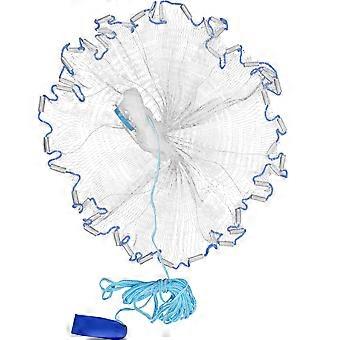 American Style Hand Throwing Fishing Net for Bait Trap Fish with 3 Meters Steel Pendant