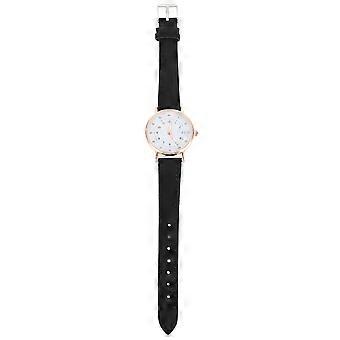 Quartz Stone Lady Wrist Watch for Leisure Use Adjustable PU Band