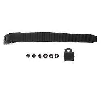 Skate Fixing Buckle Strap for Roller Skates 1Set Durable Black PVC and Metal