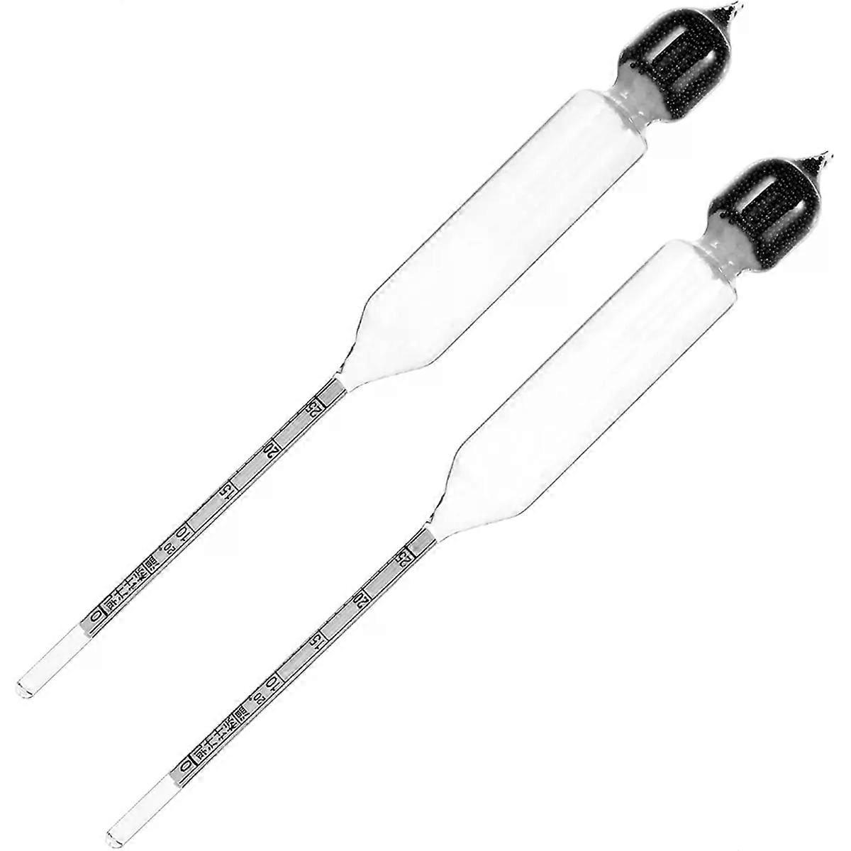 2Pcs Glass Milk Hydrometer, Precision Lactometer for Kitchen