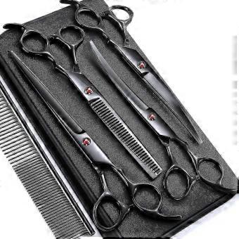 6 In 1 Professional Dog Grooming Scissors Kit,7.0in Stainless Steel