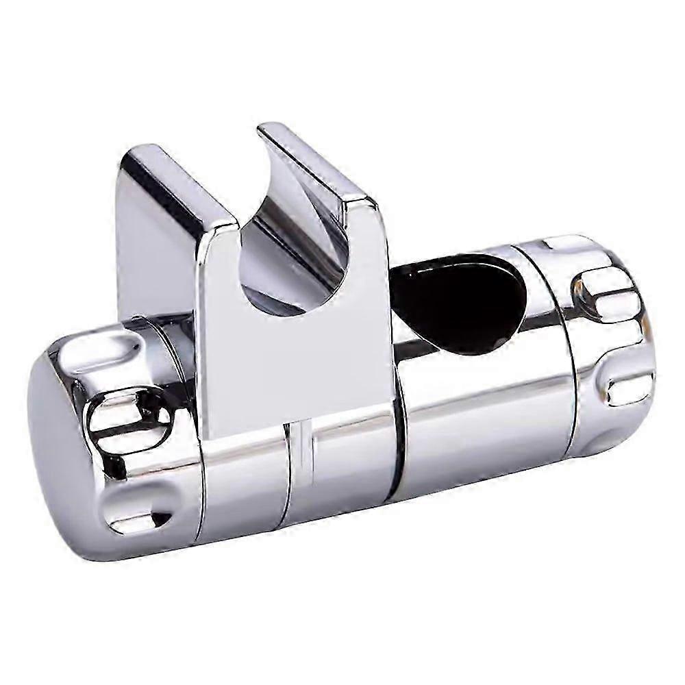 Adjustable Hand Shower Clamp, Replaceable Wall Holder, Chrome ABS, 25mm Diameter
