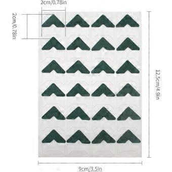 Self Adhesive Photo Corners for DIY Album, 15 Sheets 360 Pcs Mounting for Journal