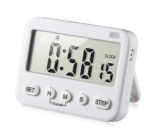 Digital Timer Clock Multifunctional Digital Clock Countdown Timer Event Timer with Alarm Magnetic Back Digital Display Vibration Sound Alarm 1 pcs