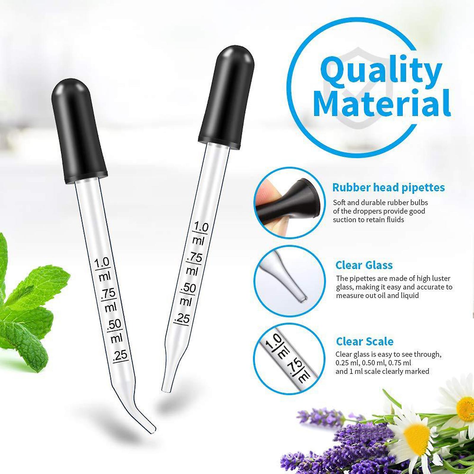 Essential Oils Pipettes Dropper Straight-Tip Oblique-tip Dropping Pipette