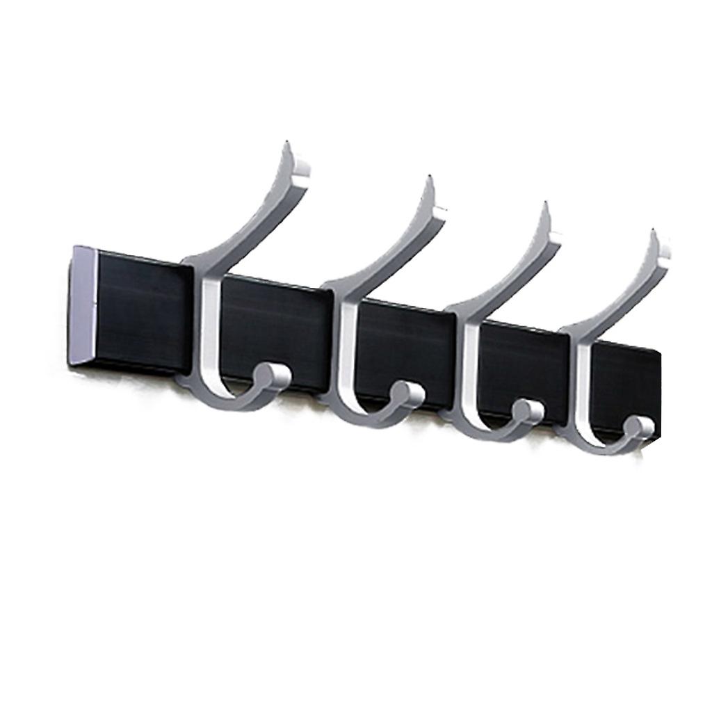 Multi-hook Hanger Over Door Hooks Space Aluminum Towel Rack Coat Hat Hooks