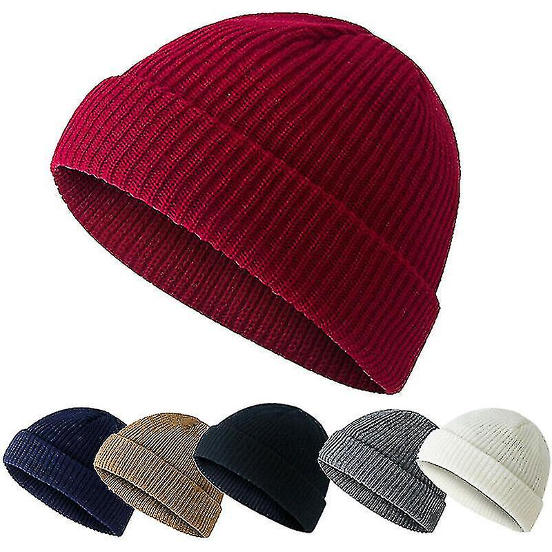 暖かい冬のニットビーニーキャップフィッシャーマンウォーマーウォッチキャップスカラデイリースキーハット