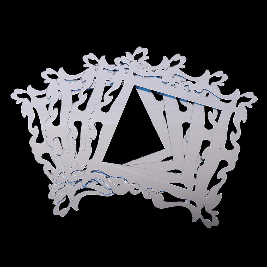 4pcs Mirror Light Switch Wall Decal Surround Sticker Decor Diy 3d Art Removable