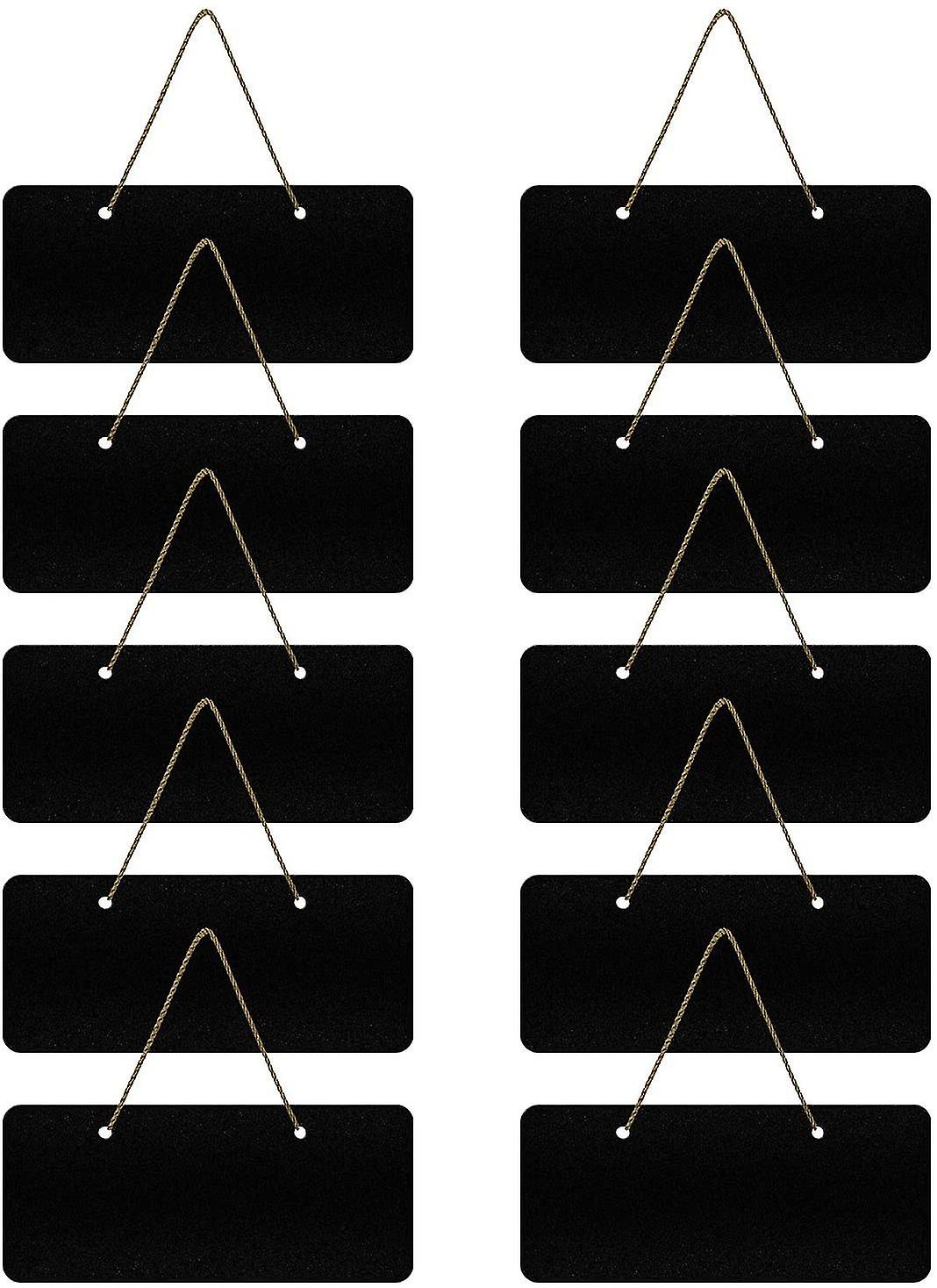 Petit tableau noir réutilisable 10pcs Mini tableau noir Mini tableau noir signes suspendus
