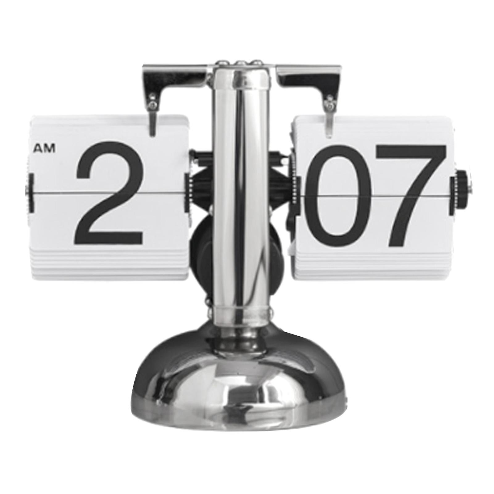 Digitale Flip-Down-Uhr Retro-Minimalist-Einfuß-Mechaniker-Auto-Flip-Clock-Schreibtischuhr für das Wohnzimmer zu Hause