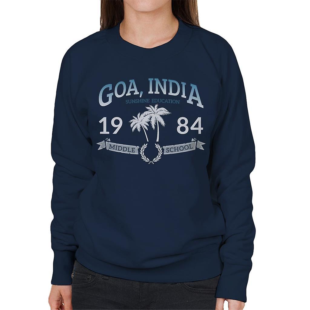 Goa Indien Mittelschule Damen Sweatshirt