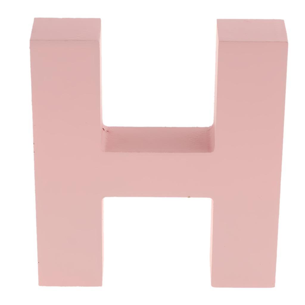 Pink Wooden Floating Letters Door Numbers Alphabet Letter Address Spells A