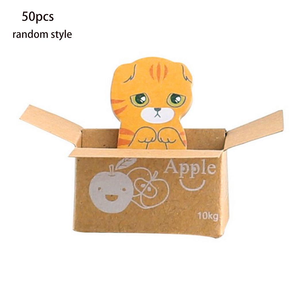 Pack for Cat Shaped Sticky Notes Self-Stick Memo Note Pads Cute Animal Cartoon G