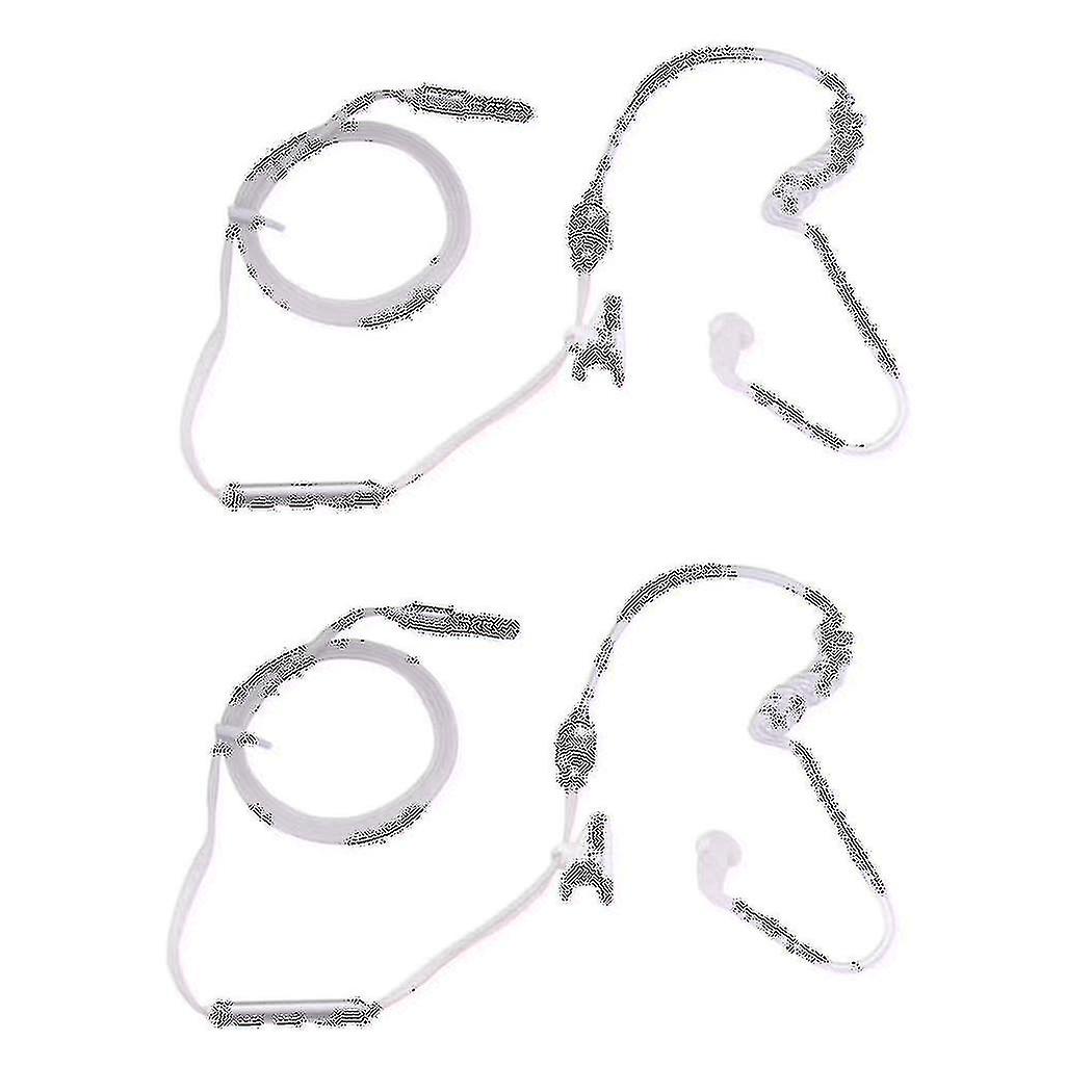 2x Professional Security Headset Earpiece For Or Android Devices