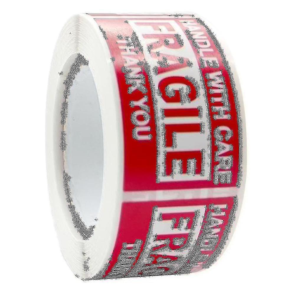 1 Roll Fragile Warning Label Sticker Self Adhesive Easy To Stick Eye-catching Handling Awareness Fragile Warning Label Tag For Shipper Qinhai