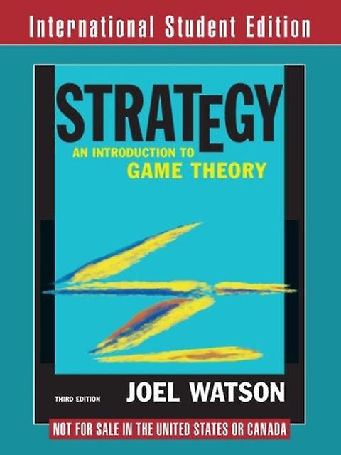 Strategy by Watson, Joel University of California, San Diego Paperback