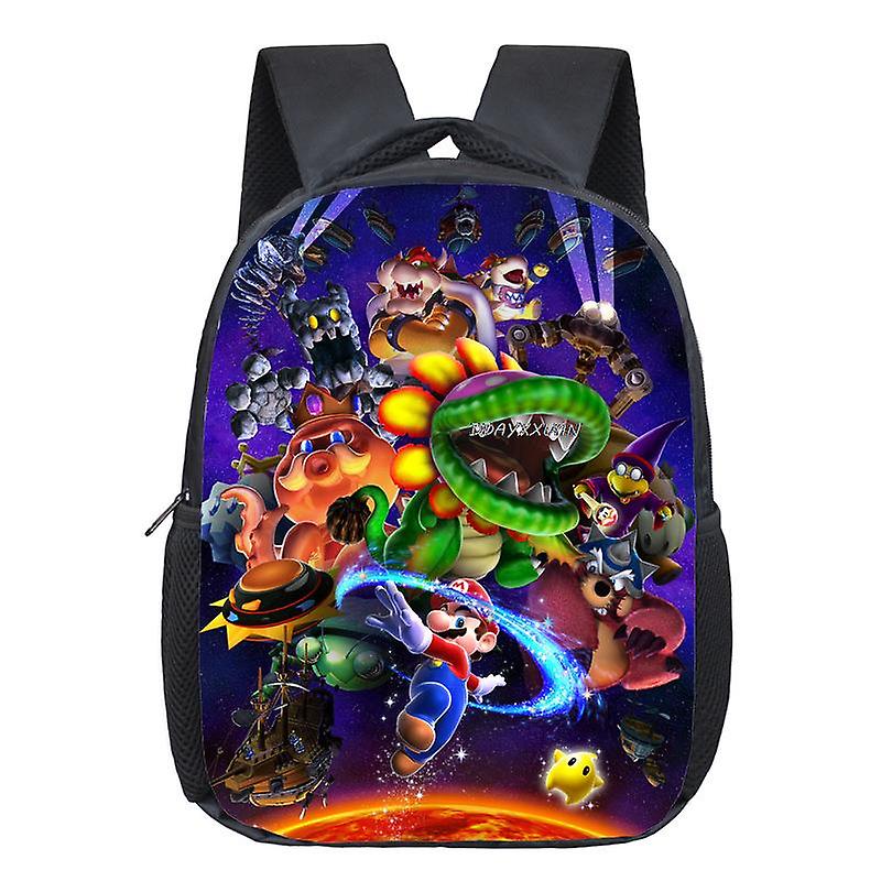 12 بوصة الساخنة سوبر ماريو بروس رياض الأطفال حقائب مدرسية للبنين البنات حقائب الكتب الكرتون الأطفال حقيبة طفل صغير حقيبة ظهر للأطفال
