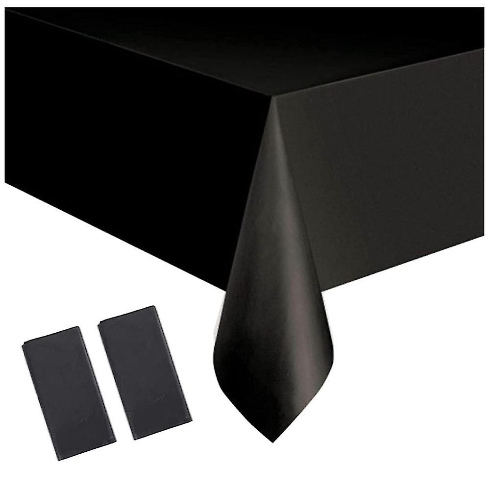 5pcs Disposable Tablecloth Table Covers,137x274cm Rectangular Dining Disposable Tablecovers For Pic